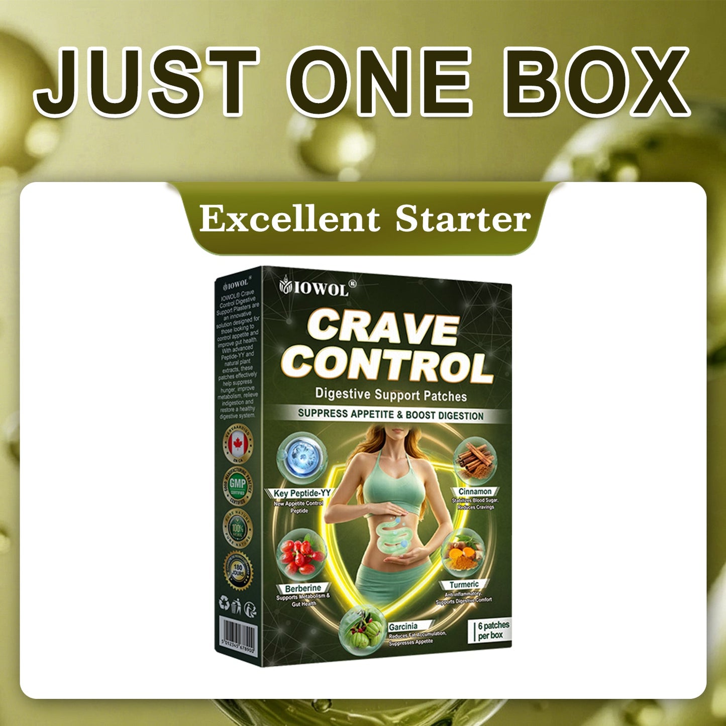 IOWOL® APPETITE CONTROL PATCHES! ZERO PILLS & ZERO HUNGER & ZERO STRUGGLE & 100% RESULTS.