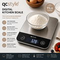 qcstyle™ Digital Kitchen Scale – Precision Food Weight Measuring Scale with LCD Display