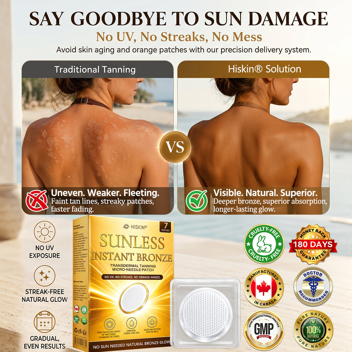 UpSell 𝑶𝒇𝒇𝒊𝒄𝒊𝒂𝒍 𝑺𝒕𝒐𝒓𝒆 | ☀️☀️ 𝐇𝐢𝐬𝐤𝐢𝐧® 𝐒𝐮𝐧𝐥𝐞𝐬𝐬 𝐈𝐧𝐬𝐭𝐚𝐧𝐭 𝐁𝐫𝐨𝐧𝐳𝐞 𝐓𝐚𝐧𝐧𝐢𝐧𝐠 𝐌𝐢𝐜𝐫𝐨𝐧𝐞𝐞𝐝𝐥𝐞 𝐏𝐚𝐭𝐜𝐡 🇨🇦 (𝐉𝐮𝐬𝐭 𝐨𝐧𝐜𝐞 𝐚 𝐝𝐚𝐲) 𝐕𝐢𝐬𝐢𝐛𝐥𝐞 𝐁𝐫𝐨𝐧𝐳𝐞 𝐆𝐥𝐨𝐰 𝐢𝐧 𝟕 𝐃𝐚𝐲𝐬 ✅ 𝐍𝐨 𝐔𝐕, 𝐍𝐨 𝐎𝐫𝐚𝐧𝐠𝐞, 𝐍𝐨 𝐒𝐭𝐫𝐞𝐚𝐤𝐬, 𝐍𝐨 𝐃𝐇𝐀, 𝐍𝐨 𝐌𝐞𝐬𝐬. (Copy)